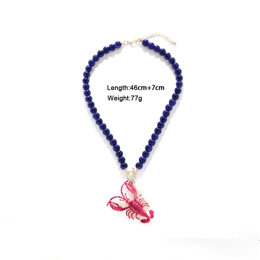 Vacation Resin Beaded Necklaces 